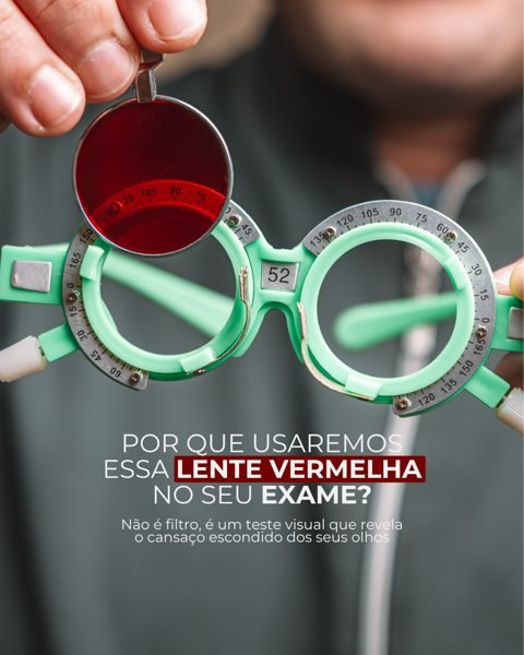 Post Mais Visão sobre a lente vermelha